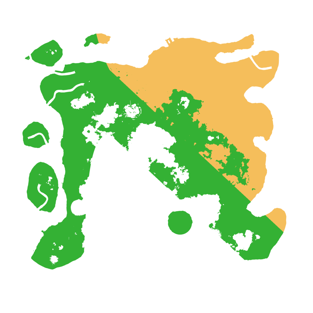 Biome Rust Map: Procedural Map, Size: 3500, Seed: 34893