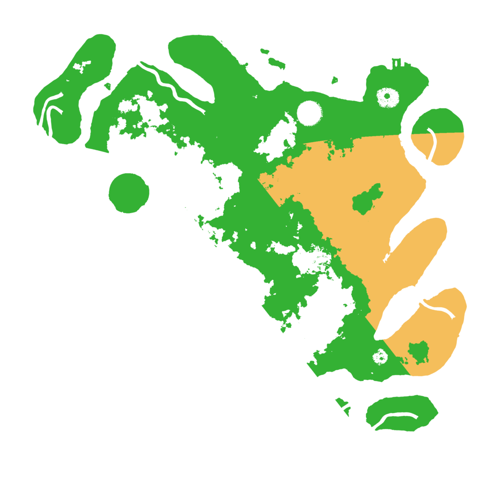 Biome Rust Map: Procedural Map, Size: 3500, Seed: 145206582