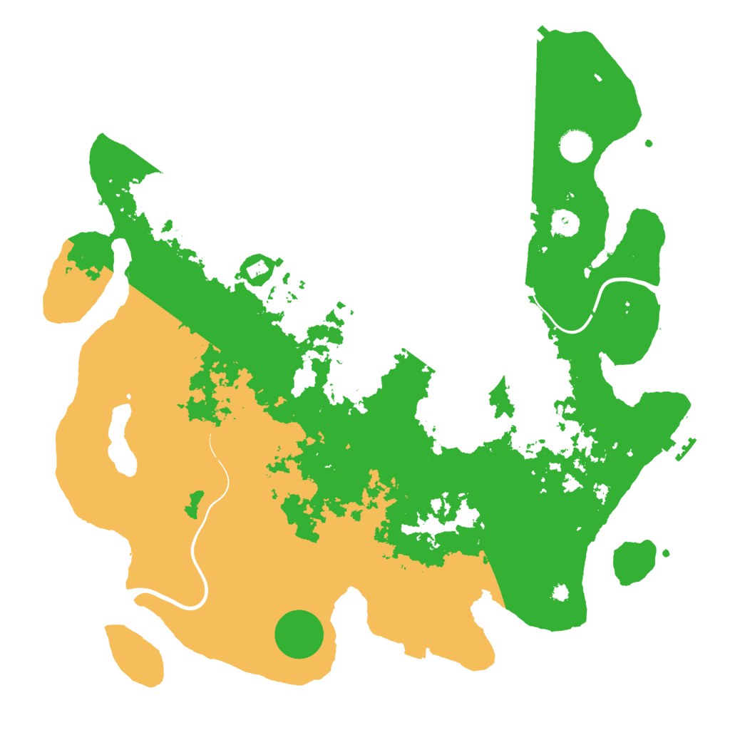 Biome Rust Map: Procedural Map, Size: 3950, Seed: 18417178