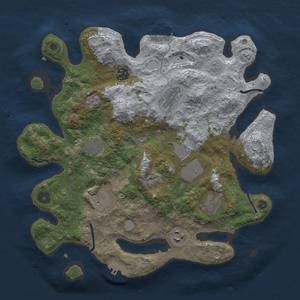 Thumbnail Rust Map: Procedural Map, Size: 3500, Seed: 895164, 17 Monuments