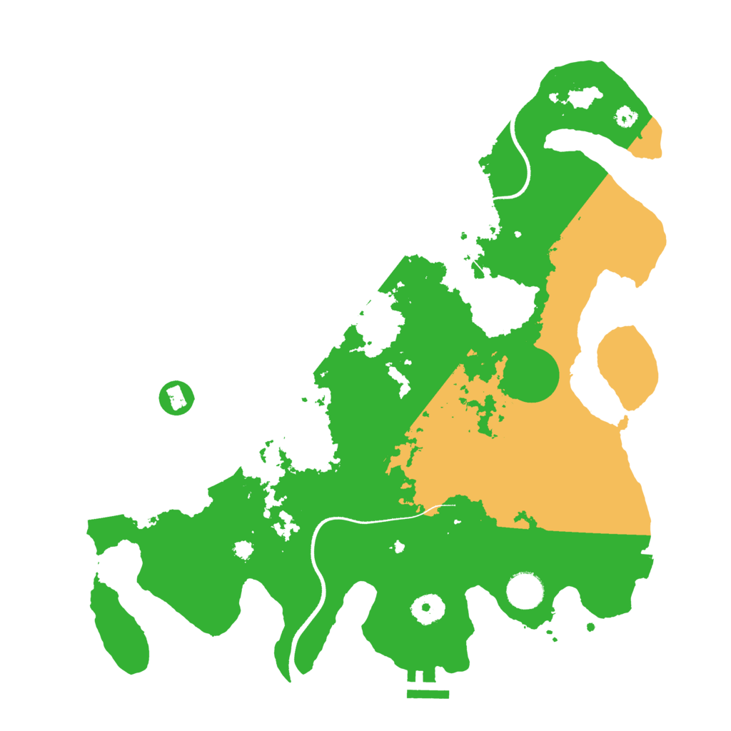 Biome Rust Map: Procedural Map, Size: 3500, Seed: 63953810