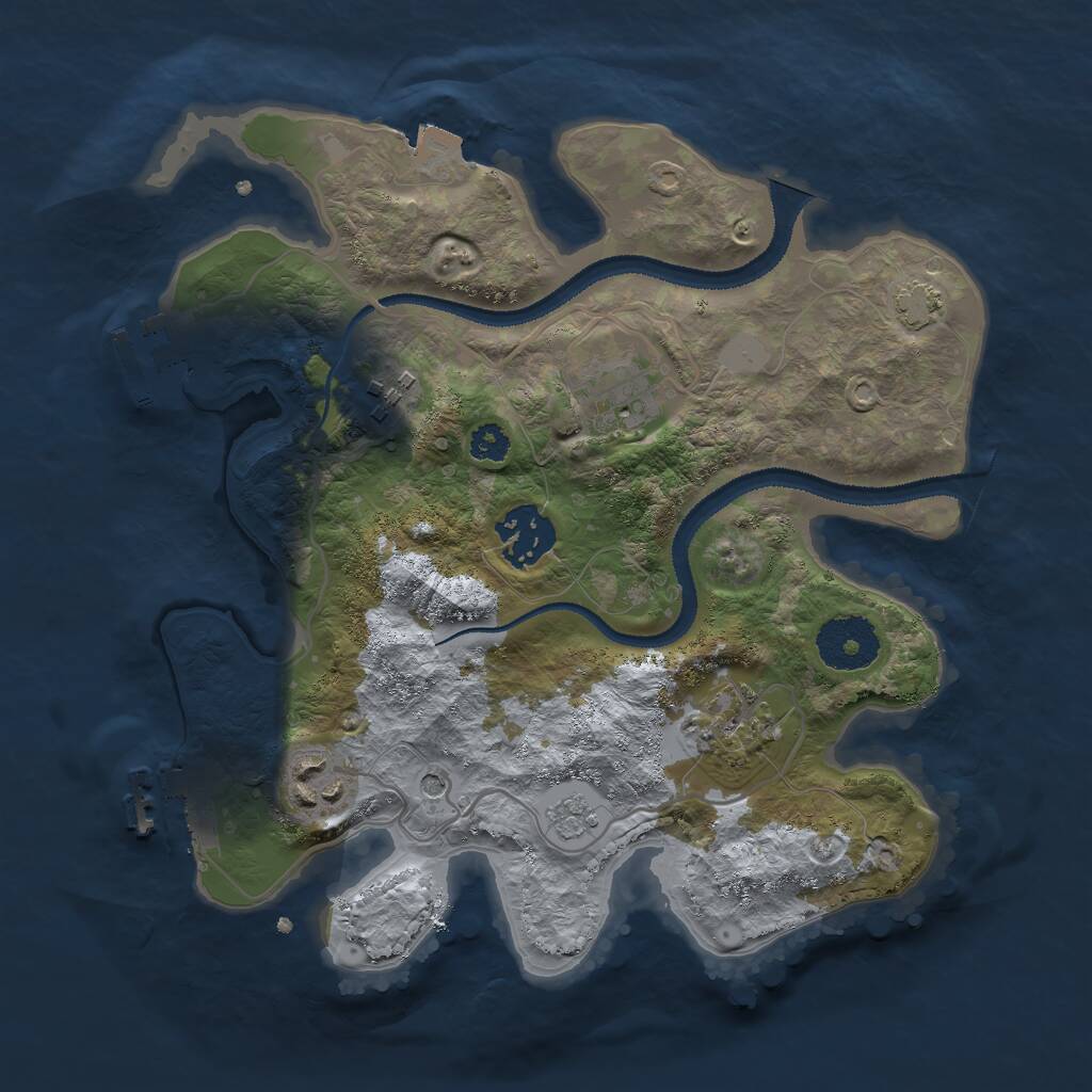 Rust Map: Procedural Map, Size: 2800, Seed: 6942021, 11 Monuments