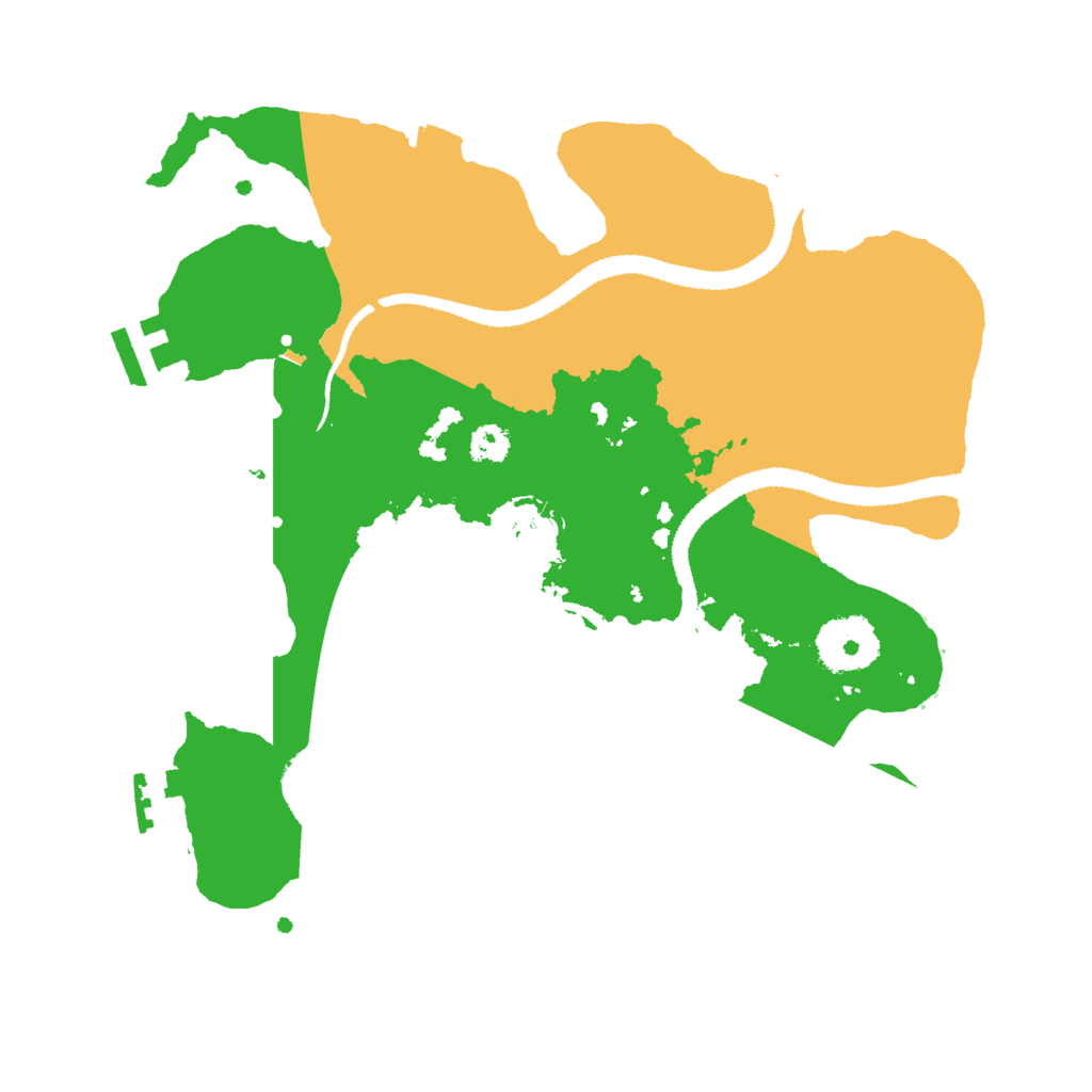 Biome Rust Map: Procedural Map, Size: 2800, Seed: 6942021