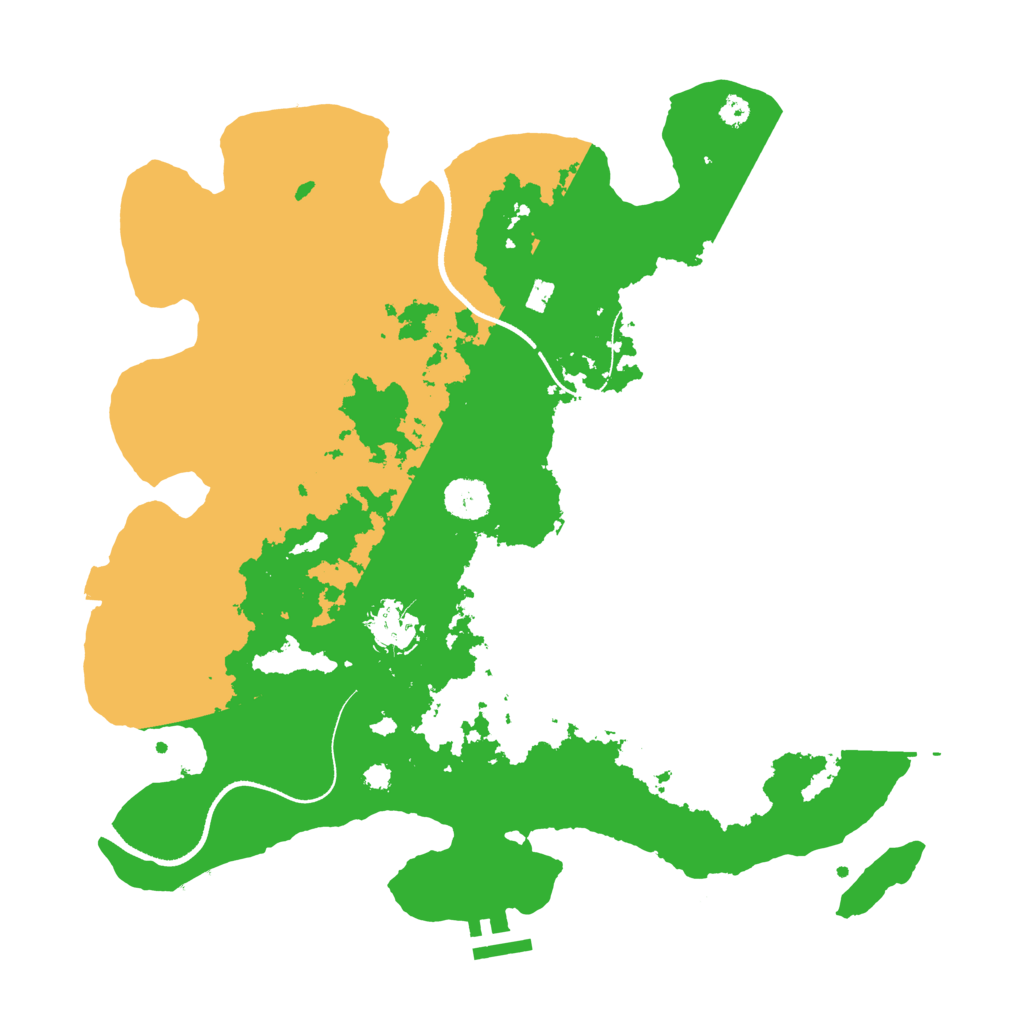Biome Rust Map: Procedural Map, Size: 3500, Seed: 56893996