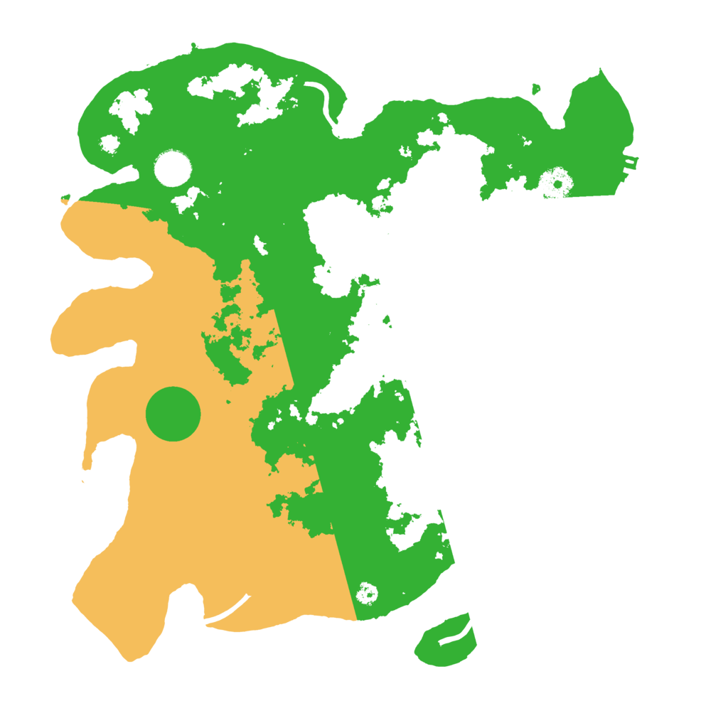 Biome Rust Map: Procedural Map, Size: 3500, Seed: 18240438