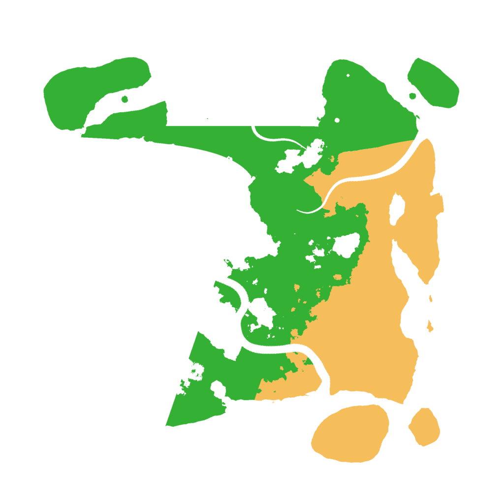 Biome Rust Map: Procedural Map, Size: 3000, Seed: 101045858