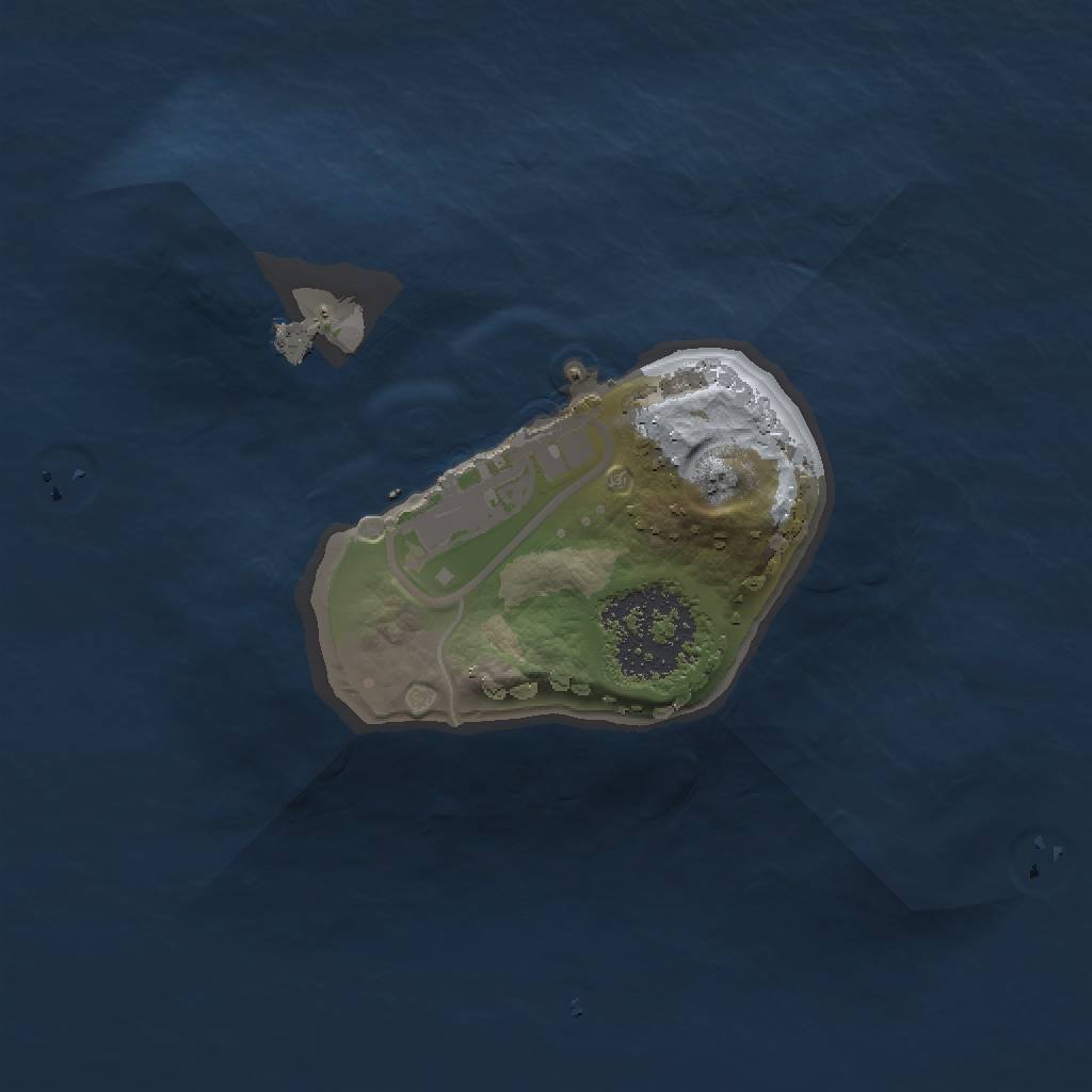 Rust Map: Procedural Map, Size: 1200, Seed: 86876875, 4 Monuments