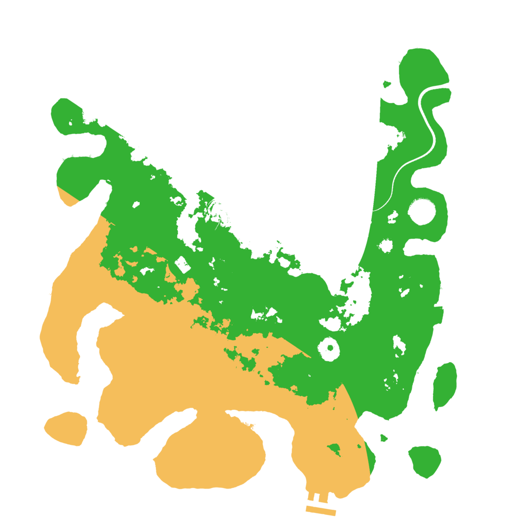 Biome Rust Map: Procedural Map, Size: 3500, Seed: 1163751147