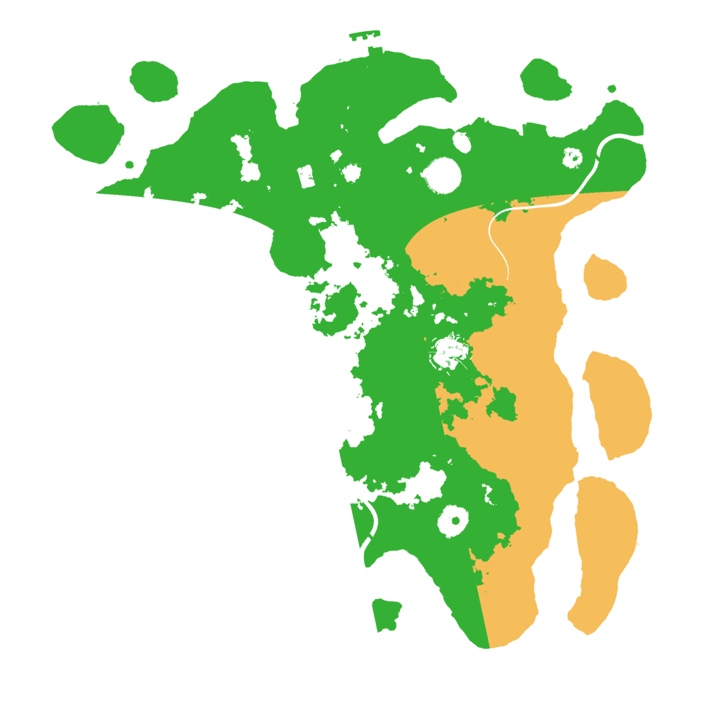 Biome Rust Map: Procedural Map, Size: 3500, Seed: 1911608526