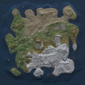Thumbnail Rust Map: Procedural Map, Size: 3500, Seed: 1955595853, 19 Monuments
