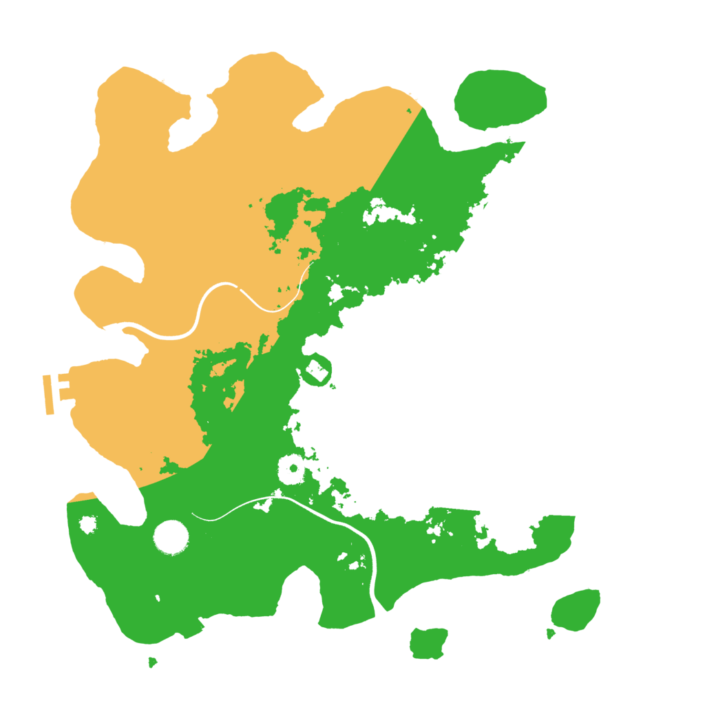 Biome Rust Map: Procedural Map, Size: 3600, Seed: 39913668