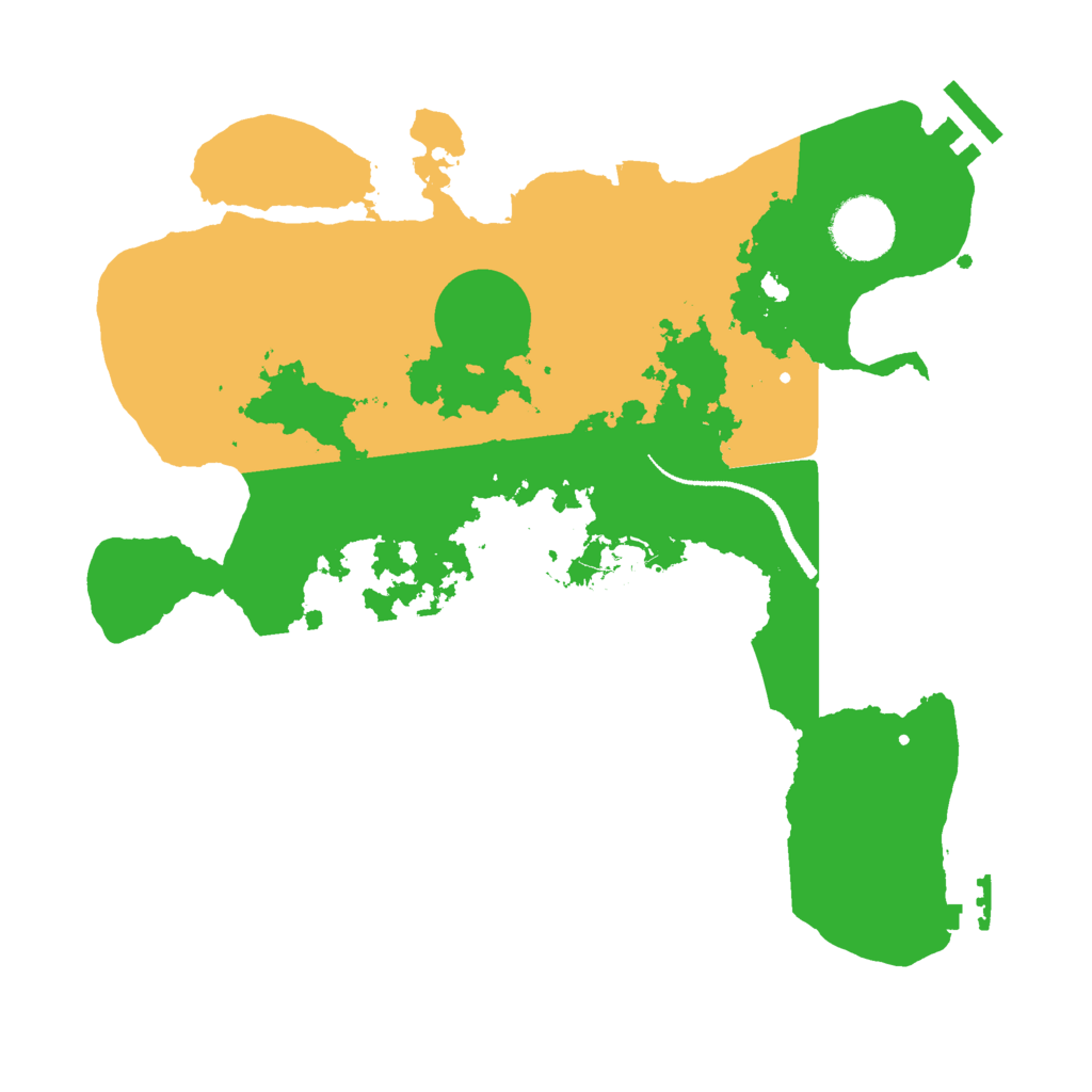 Biome Rust Map: Procedural Map, Size: 3000, Seed: 1074452200