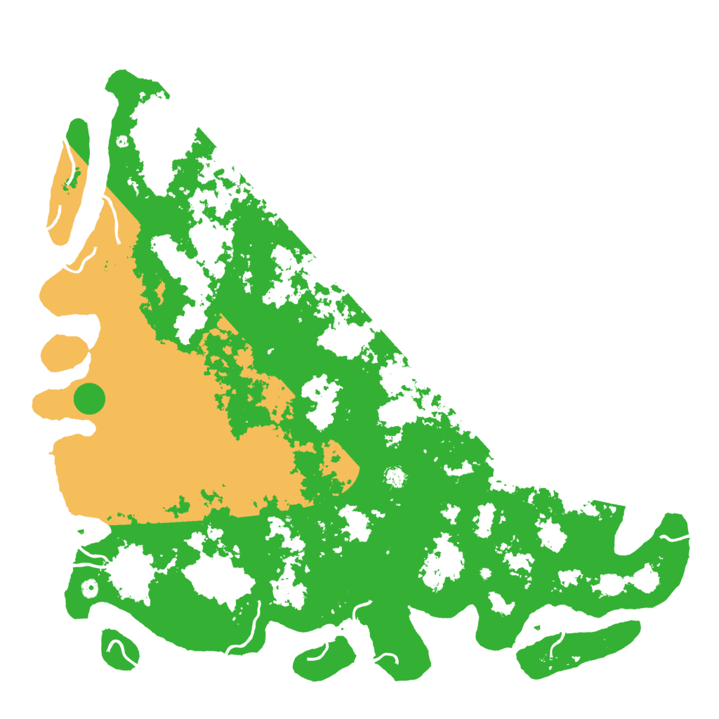 Biome Rust Map: Procedural Map, Size: 6000, Seed: 645124