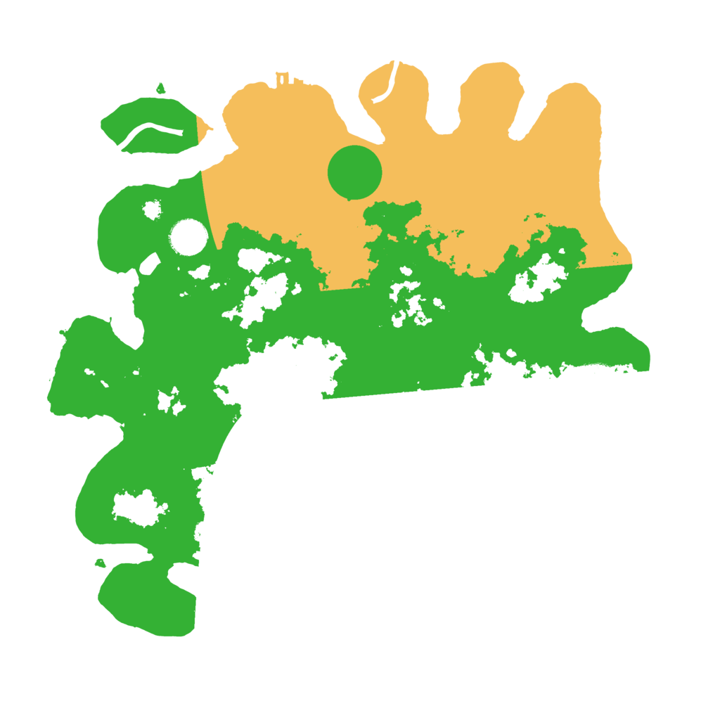 Biome Rust Map: Procedural Map, Size: 3500, Seed: 1991539279