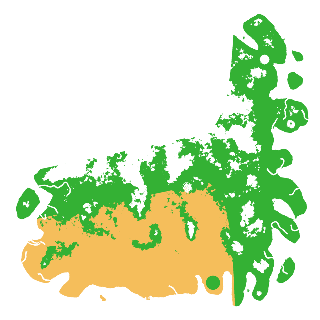 Biome Rust Map: Procedural Map, Size: 6000, Seed: 392487