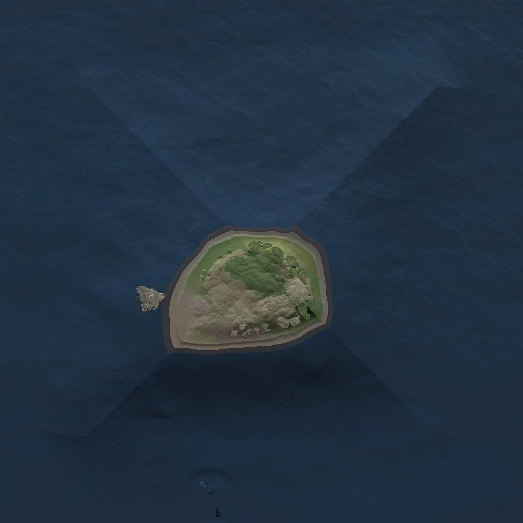 Rust Map: Procedural Map, Size: 1000, Seed: 5729798, 3 Monuments