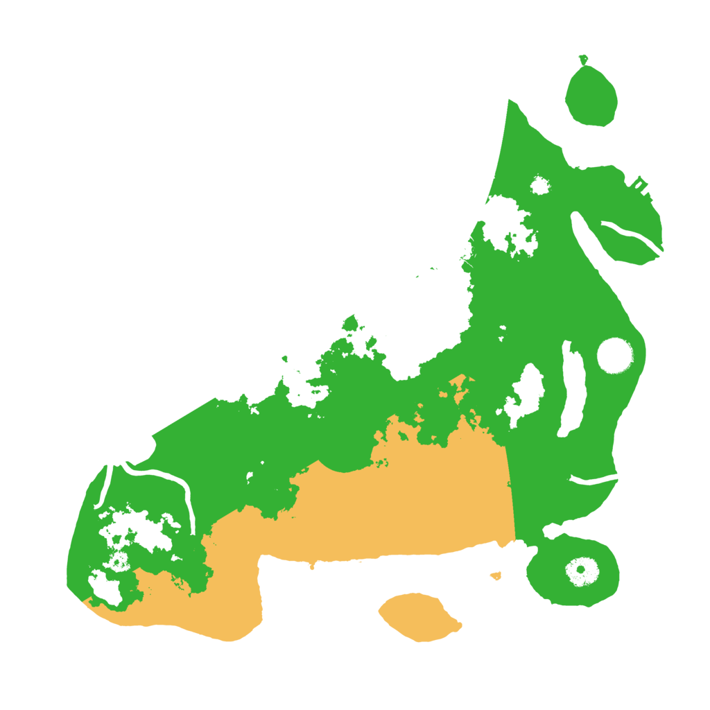 Biome Rust Map: Procedural Map, Size: 3500, Seed: 1163965059