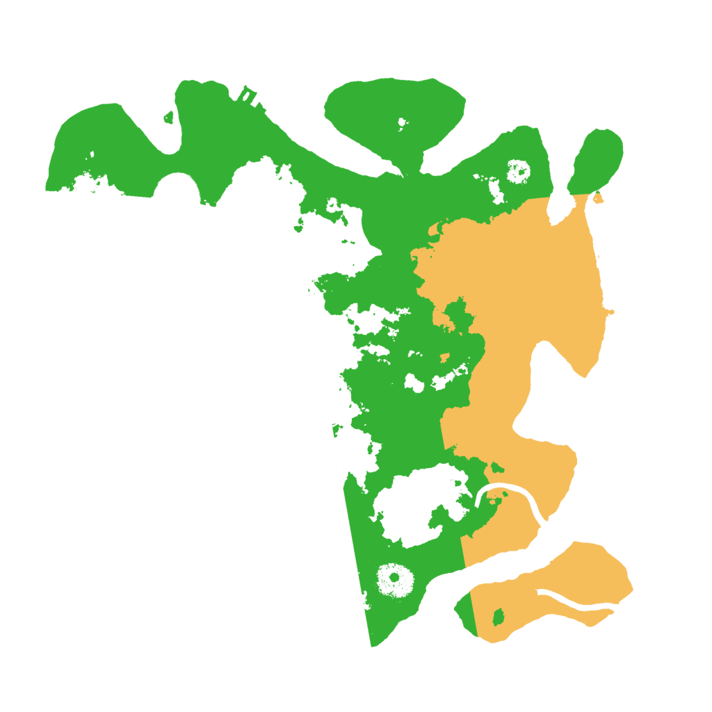 Biome Rust Map: Procedural Map, Size: 3000, Seed: 2431970