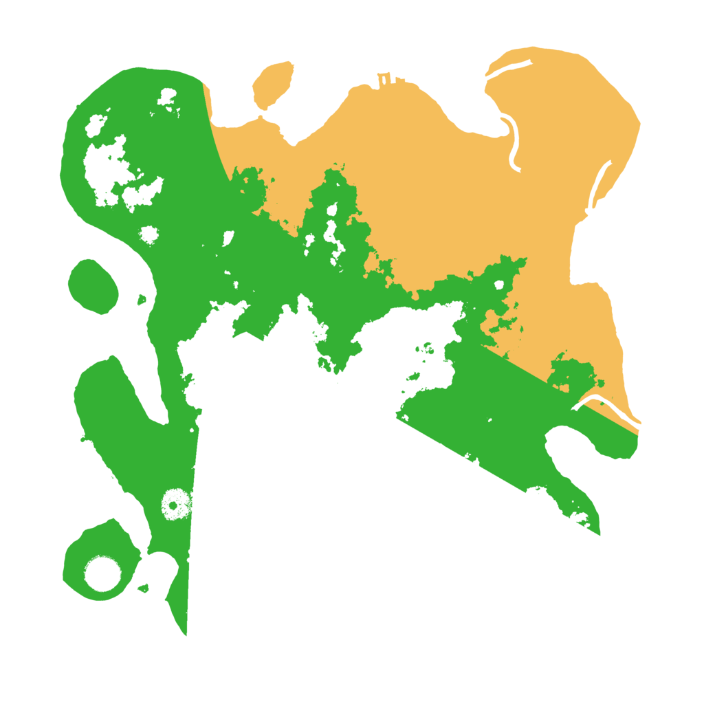 Biome Rust Map: Procedural Map, Size: 3500, Seed: 23478