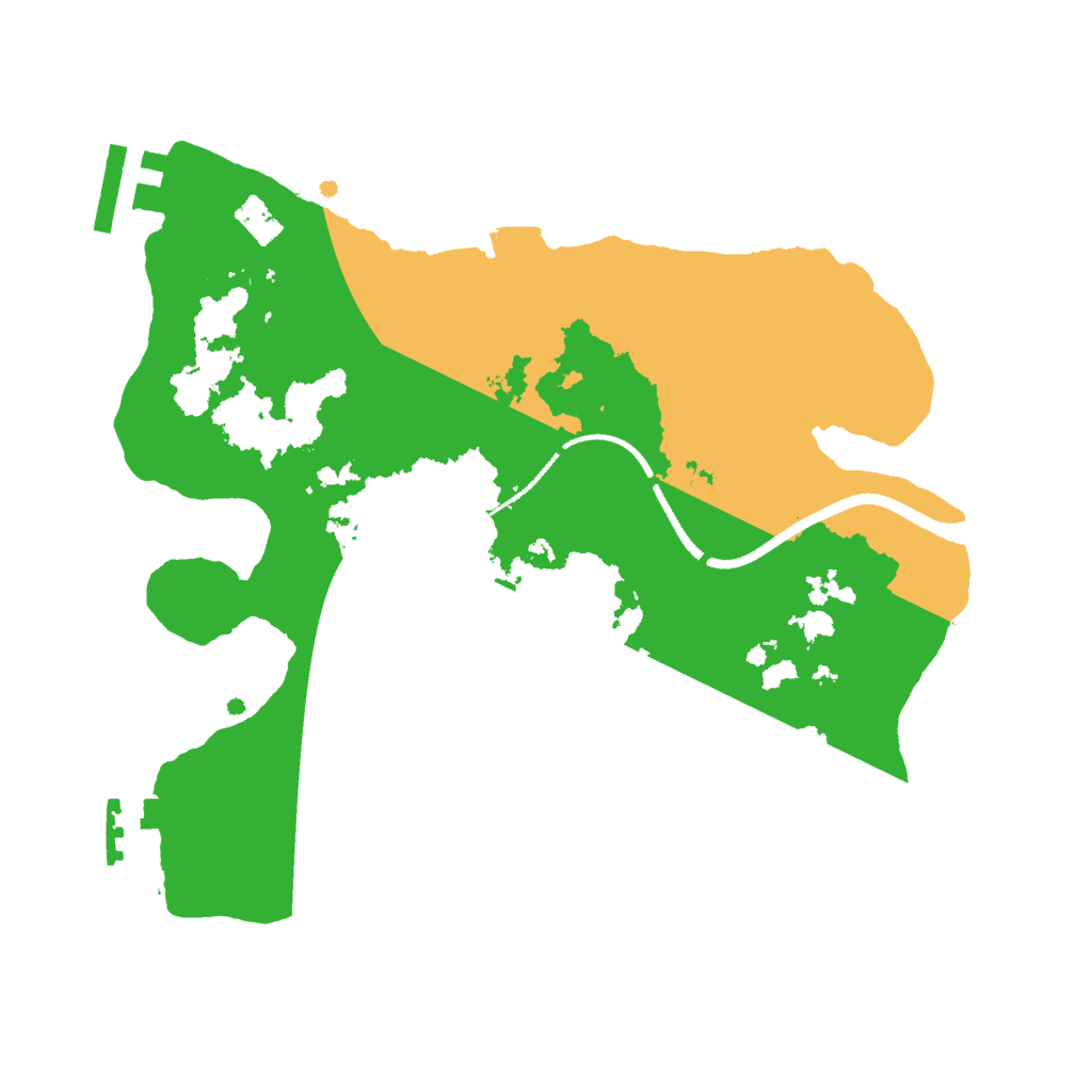 Biome Rust Map: Procedural Map, Size: 2500, Seed: 932049543