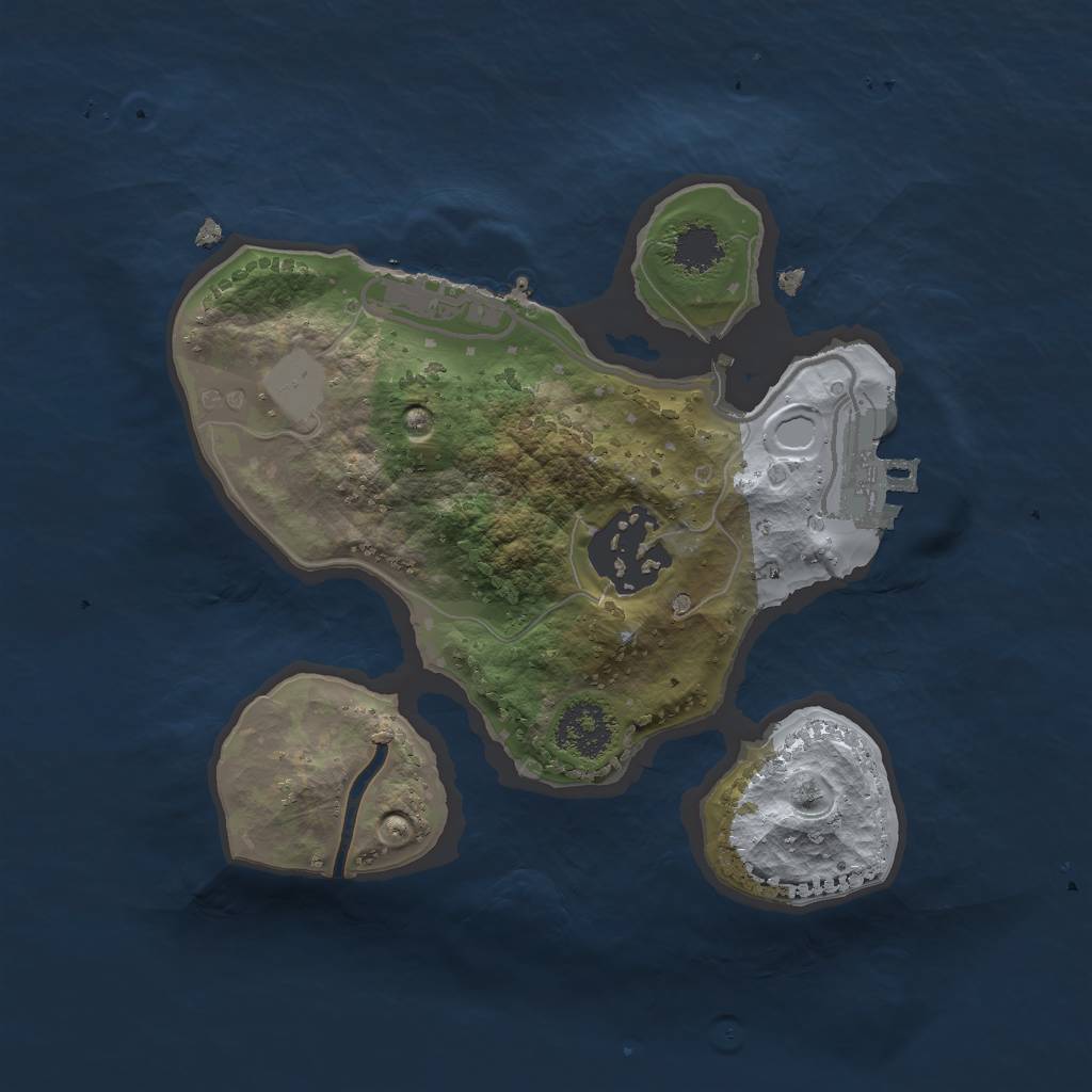 Rust Map: Procedural Map, Size: 2000, Seed: 1599754974, 8 Monuments