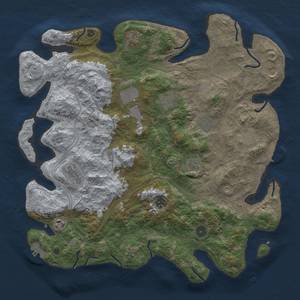 Thumbnail Rust Map: Procedural Map, Size: 4250, Seed: 686496649, 20 Monuments