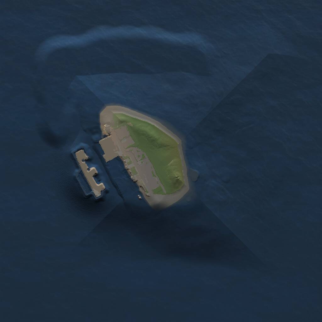 Rust Map: Procedural Map, Size: 1000, Seed: 2147343443, 2 Monuments