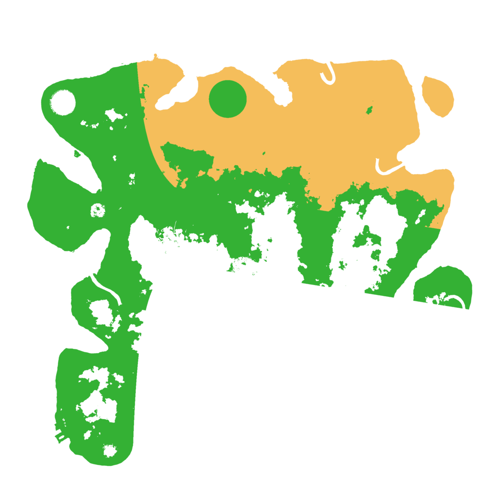 Biome Rust Map: Procedural Map, Size: 3500, Seed: 593232
