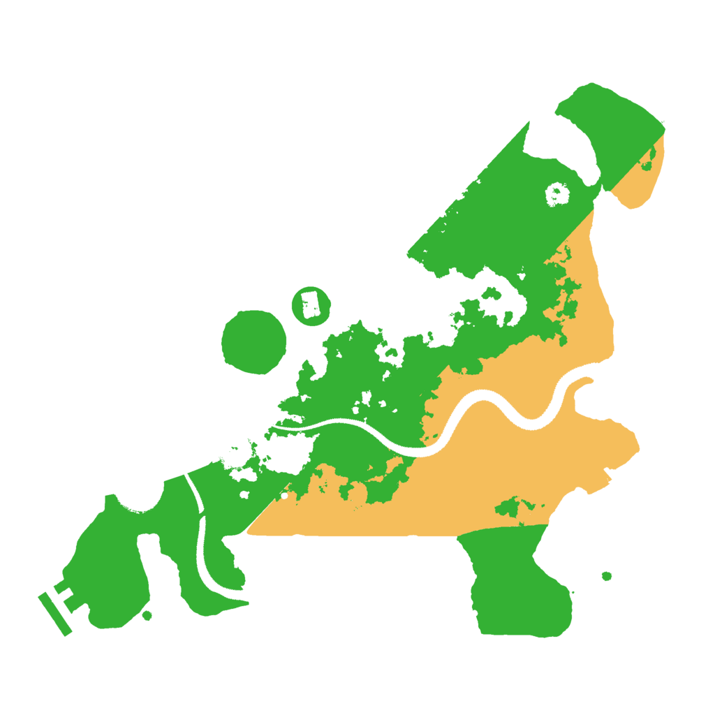 Biome Rust Map: Procedural Map, Size: 3000, Seed: 421220466