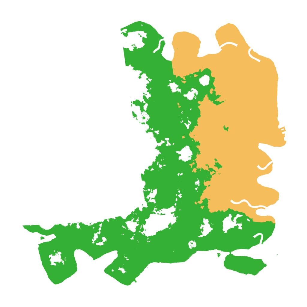 Biome Rust Map: Procedural Map, Size: 4000, Seed: 13879