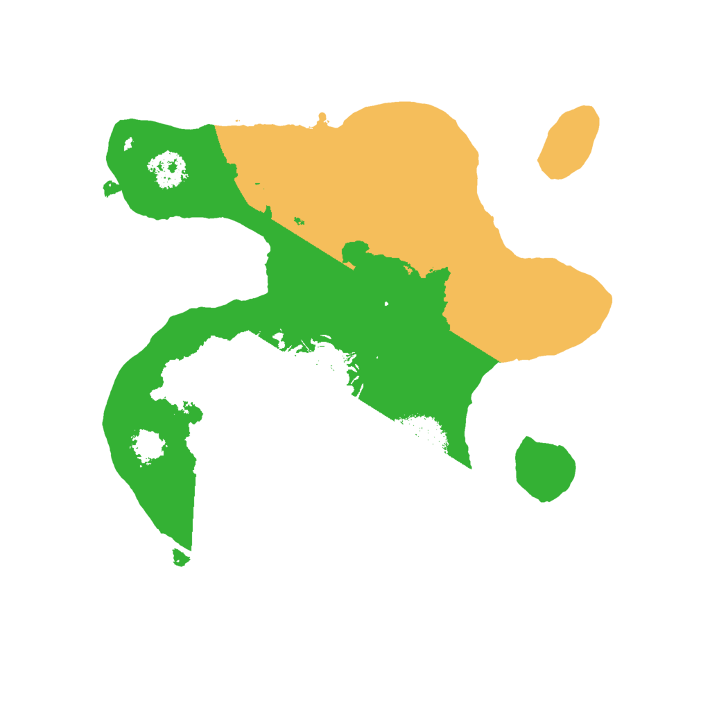 Biome Rust Map: Procedural Map, Size: 2000, Seed: 13332