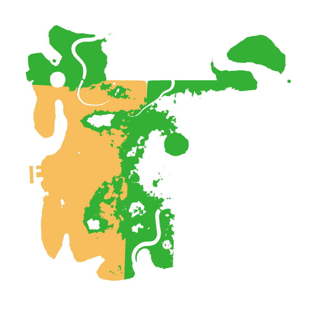 Biome Rust Map: Procedural Map, Size: 3700, Seed: 582473319