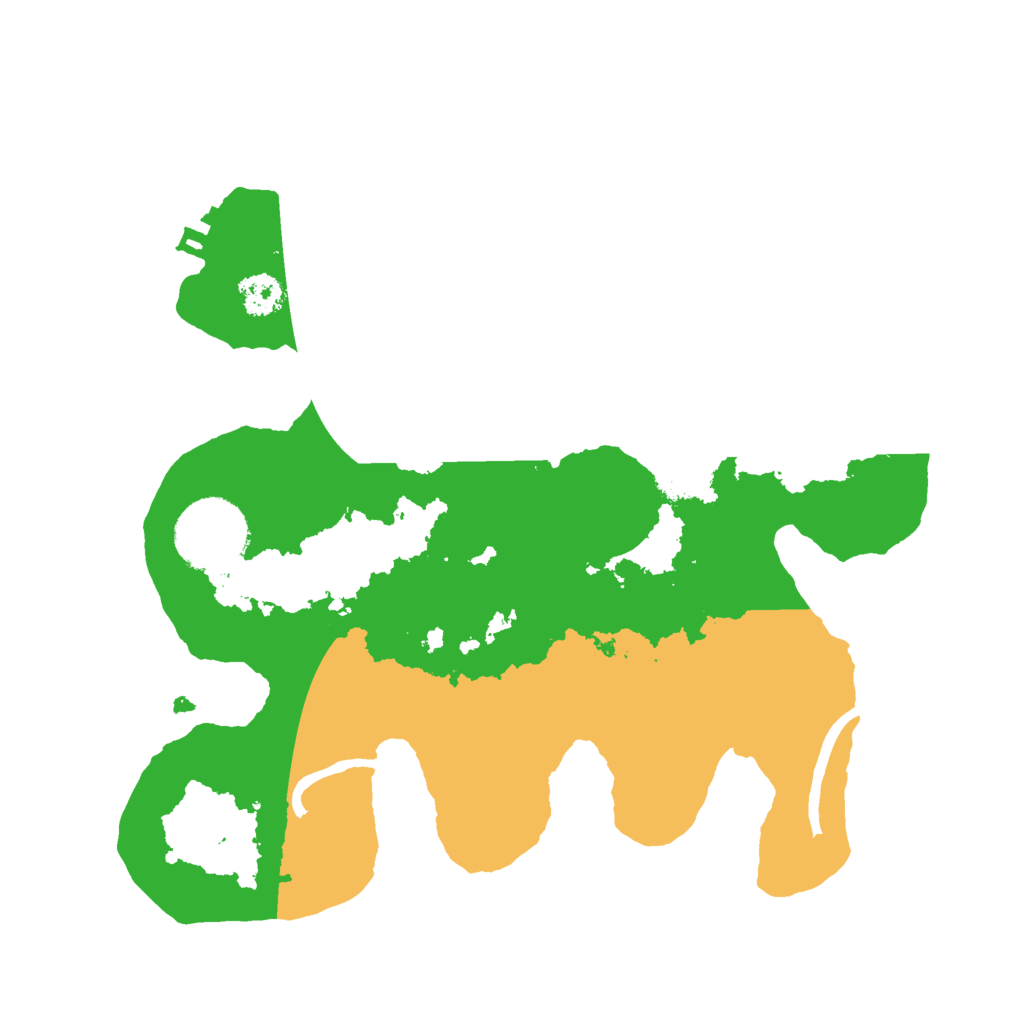 Biome Rust Map: Procedural Map, Size: 2500, Seed: 10004