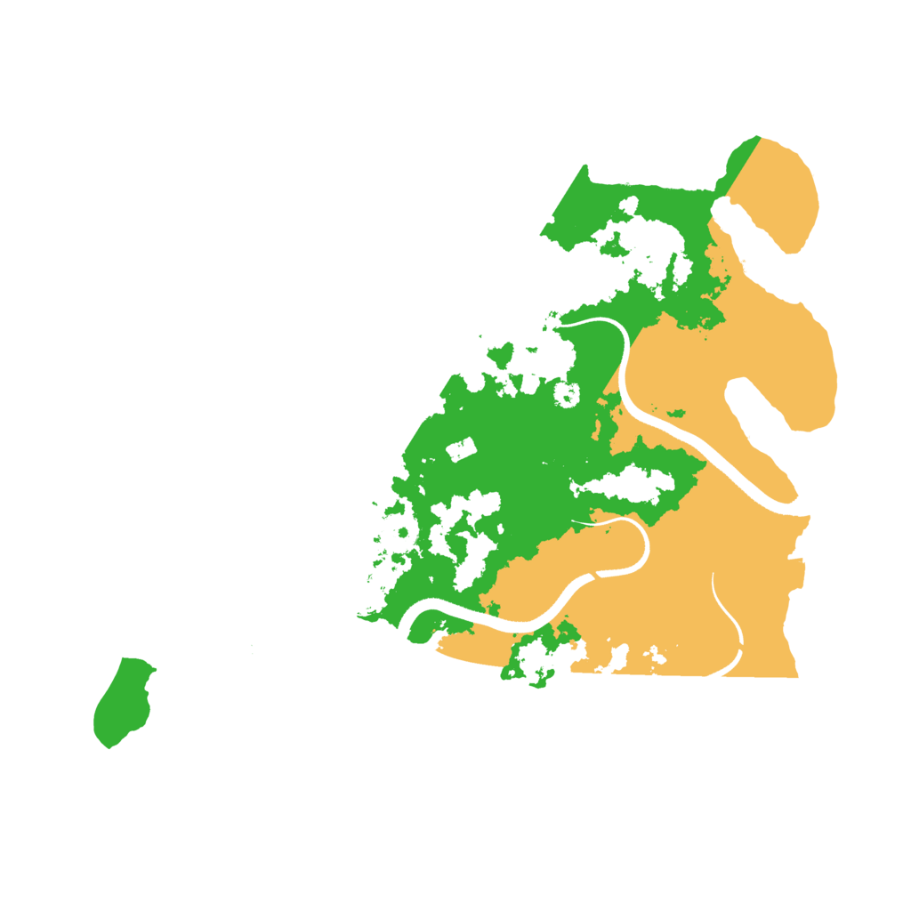 Biome Rust Map: Procedural Map, Size: 3500, Seed: 5020102