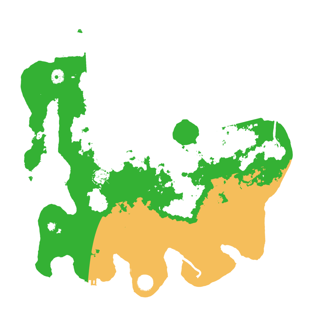 Biome Rust Map: Procedural Map, Size: 3500, Seed: 996951529