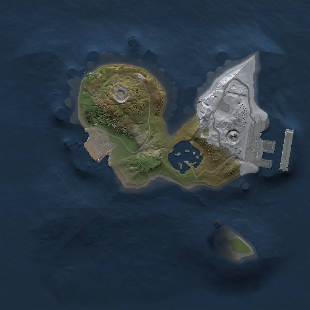 Rust Map: Procedural Map, Size: 1500, Seed: 5621651, 3 Monuments