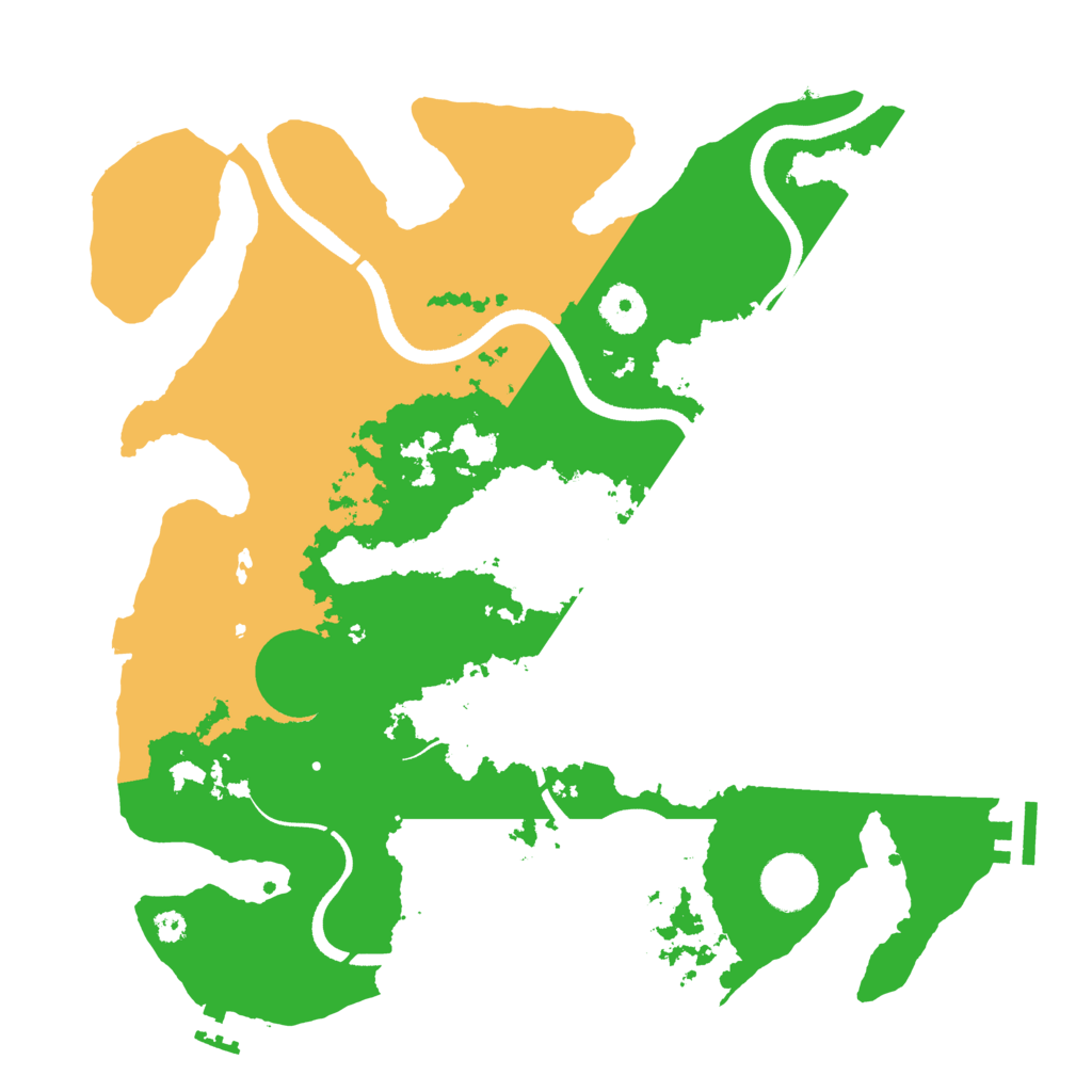 Biome Rust Map: Procedural Map, Size: 3500, Seed: 1926248
