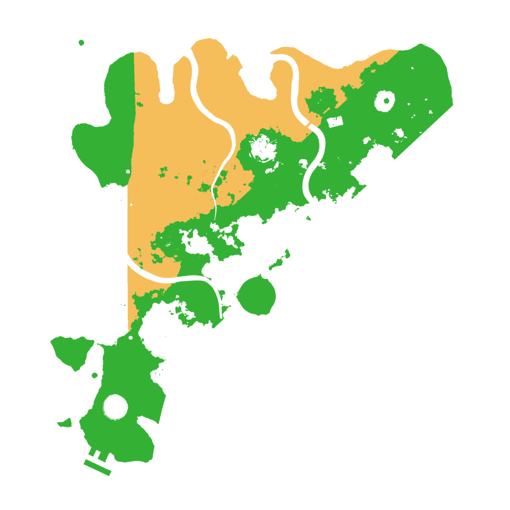 Biome Rust Map: Procedural Map, Size: 3650, Seed: 11122