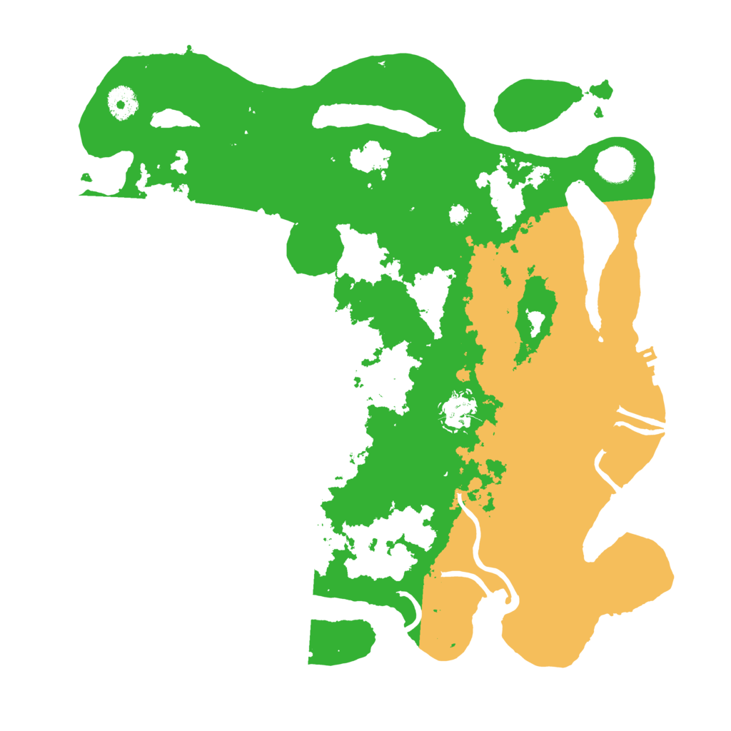 Biome Rust Map: Procedural Map, Size: 3500, Seed: 127729
