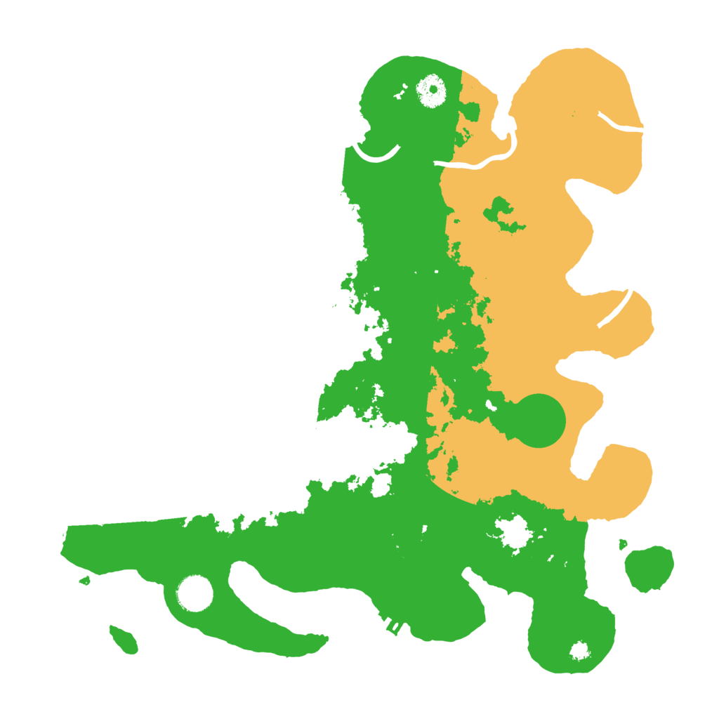 Biome Rust Map: Procedural Map, Size: 3500, Seed: 23003053