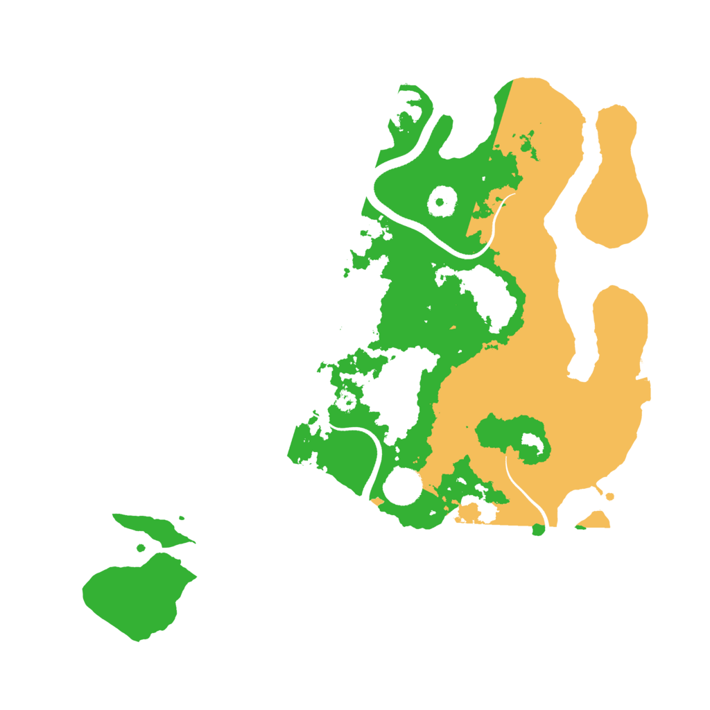 Biome Rust Map: Procedural Map, Size: 3500, Seed: 639142