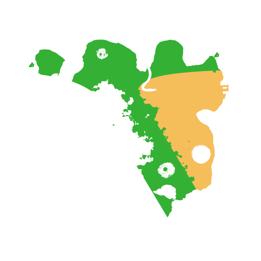 Biome Rust Map: Procedural Map, Size: 2500, Seed: 115923