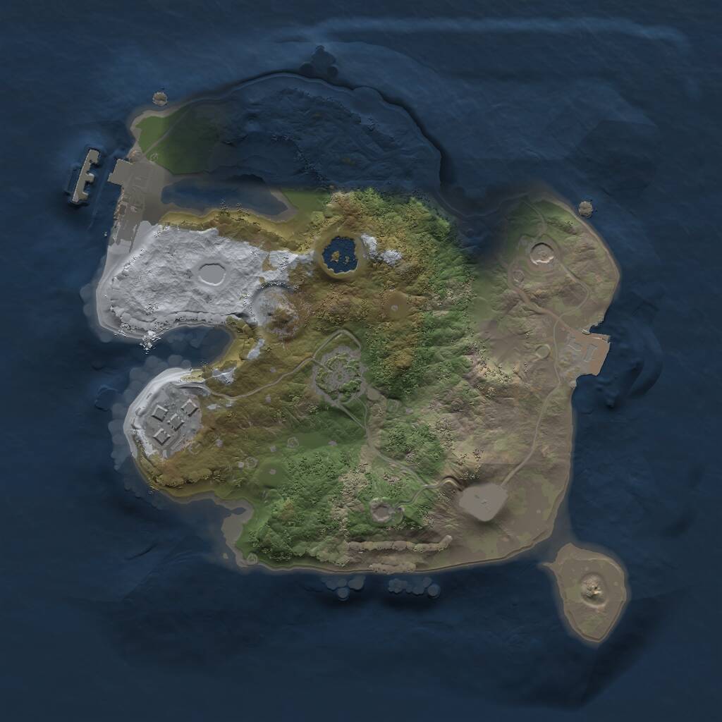 Rust Map: Procedural Map, Size: 2017, Seed: 6, 5 Monuments