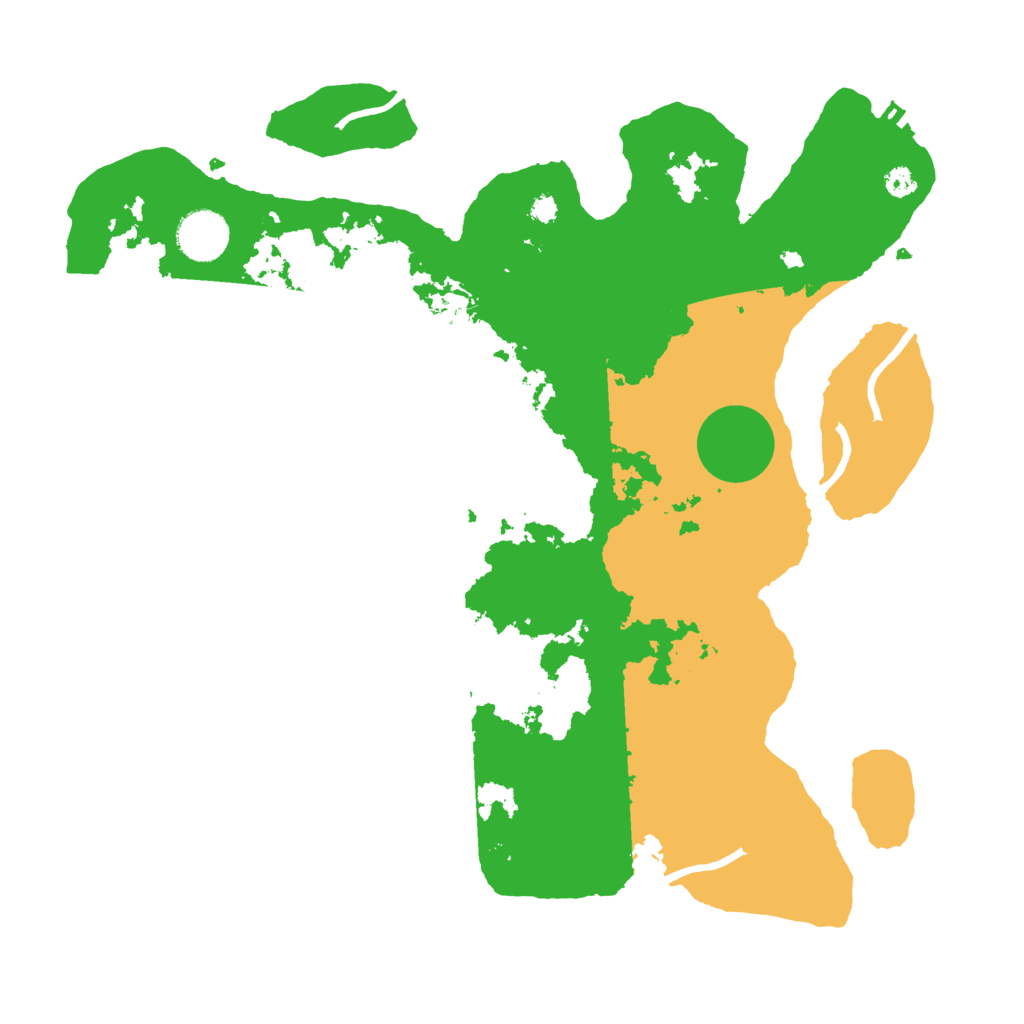 Biome Rust Map: Procedural Map, Size: 3500, Seed: 30513