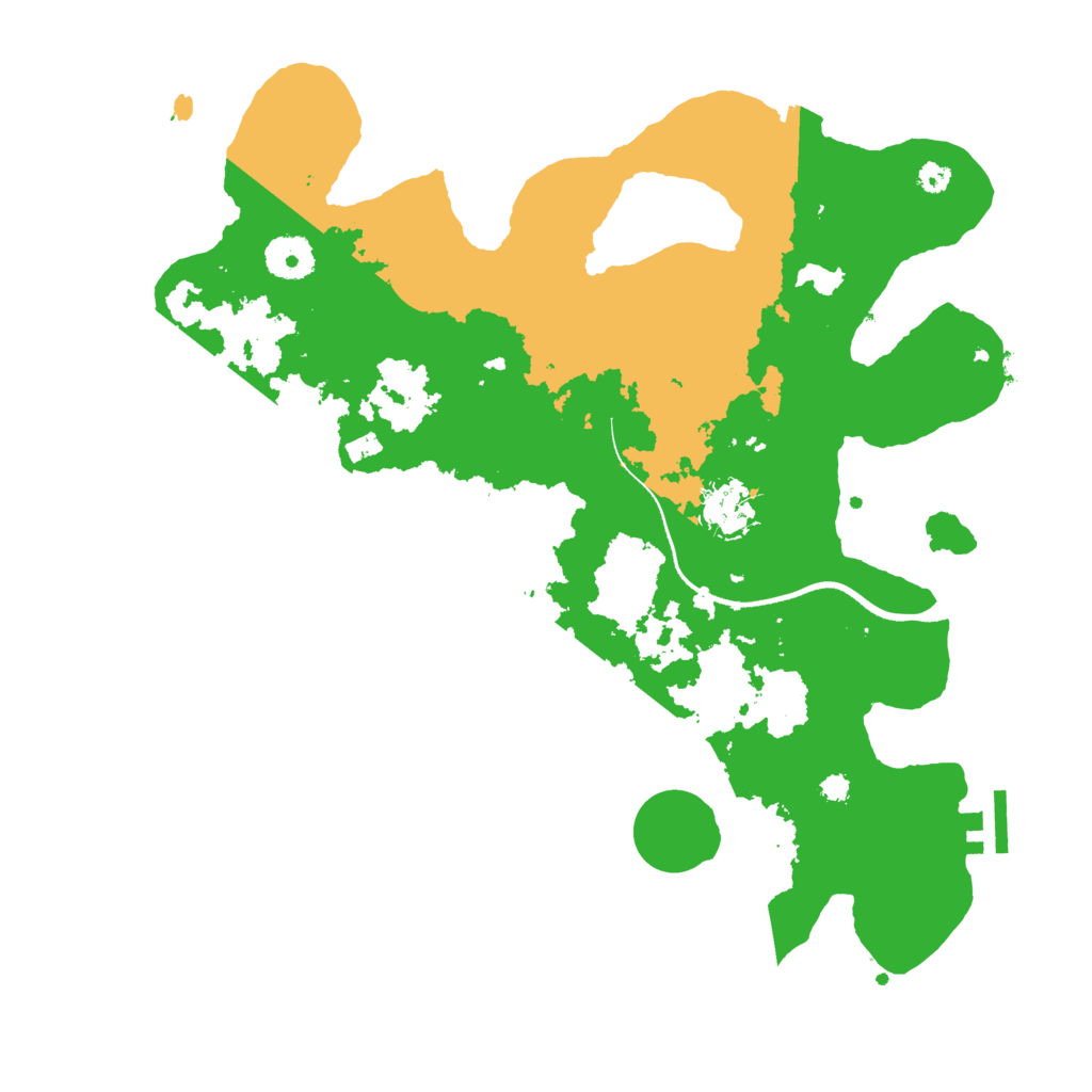 Biome Rust Map: Procedural Map, Size: 3500, Seed: 820167605