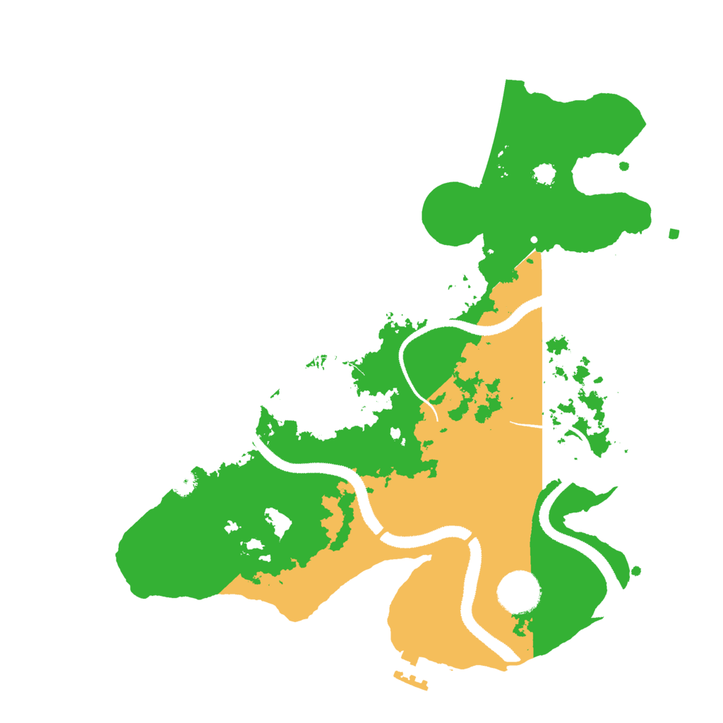 Biome Rust Map: Procedural Map, Size: 3000, Seed: 404586727