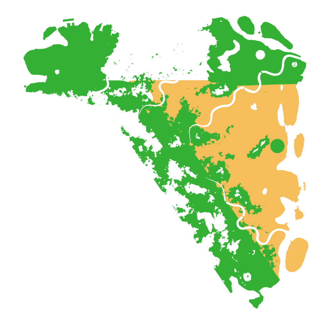 Biome Rust Map: Procedural Map, Size: 6000, Seed: 13826