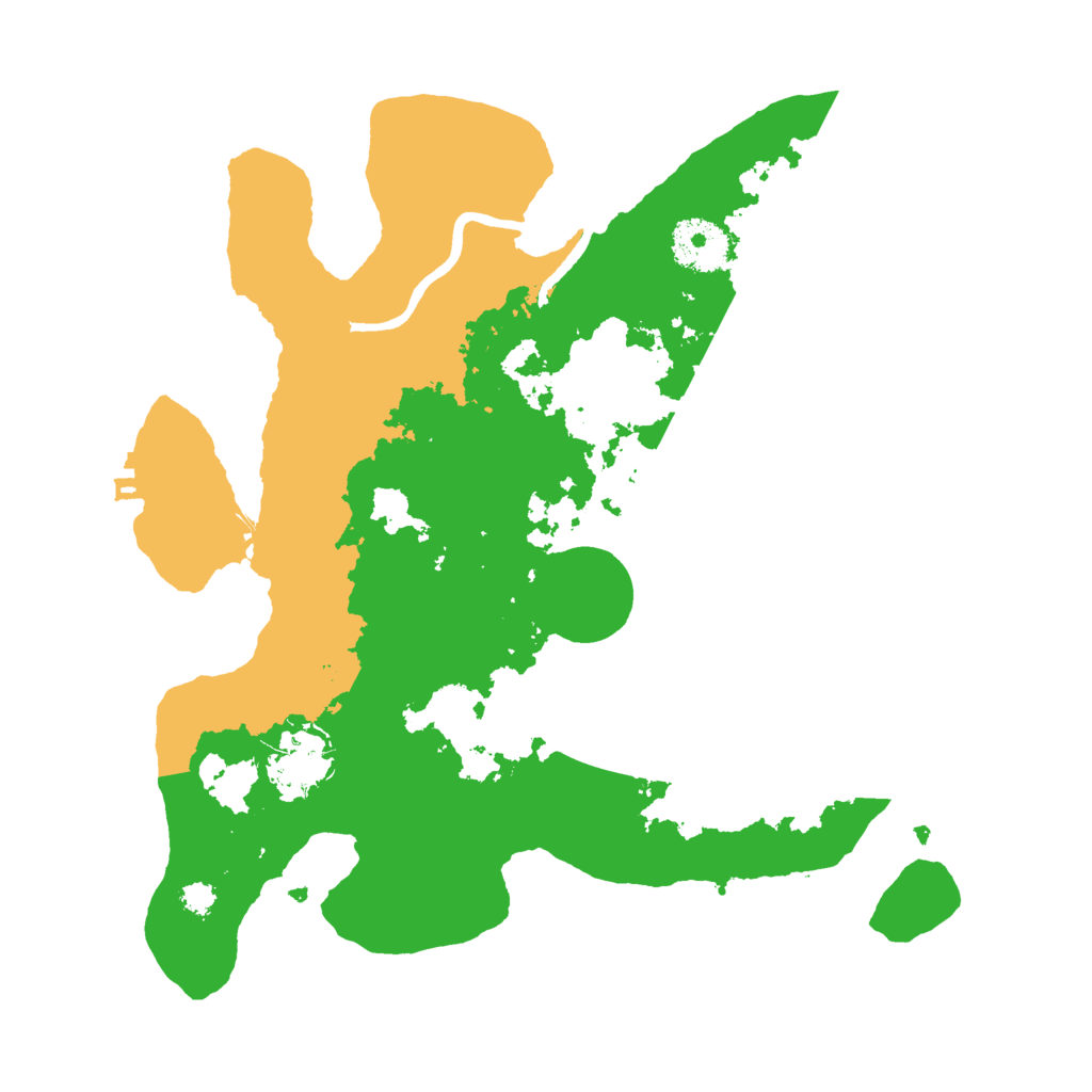 Biome Rust Map: Procedural Map, Size: 3000, Seed: 151512