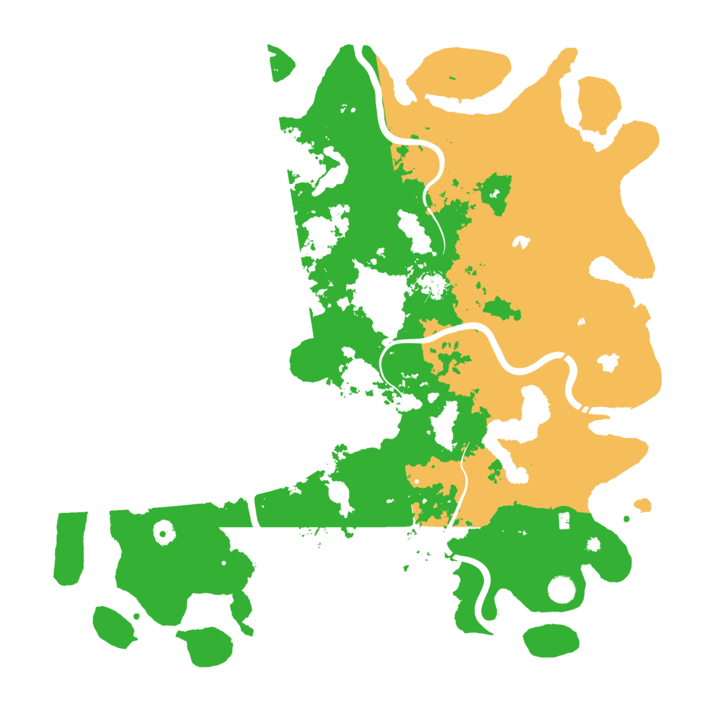 Biome Rust Map: Procedural Map, Size: 4500, Seed: 174