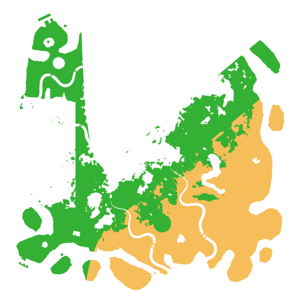 Biome Rust Map: Procedural Map, Size: 4500, Seed: 373128466